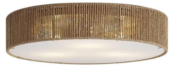 Plafonieră Japandi naturală cu abajur 46cm 3 lumini - Luz