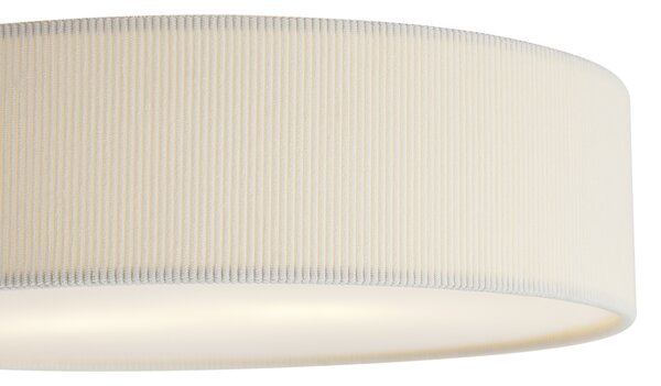Plafonieră modernă albă cu abajur de catifea 38cm 2 lumini - Luz