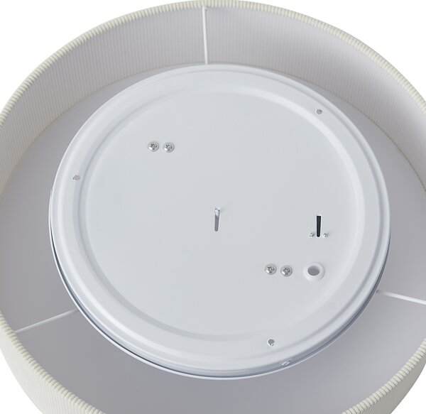 Plafonieră modernă albă cu abajur de catifea 38cm 2 lumini - Luz