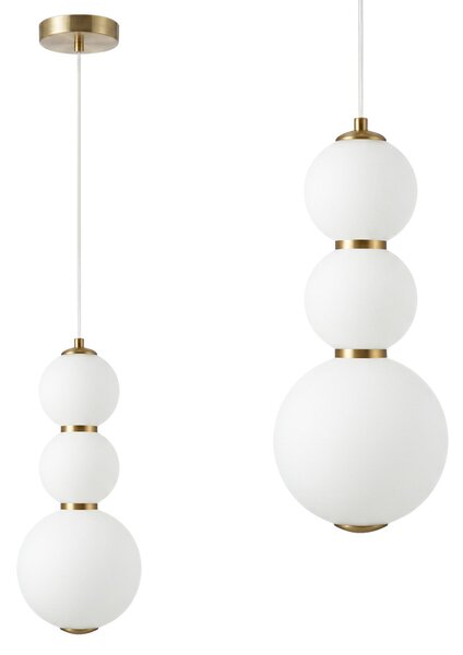 Lampă de plafon suspendată LED LHJ113-3CP aur periat