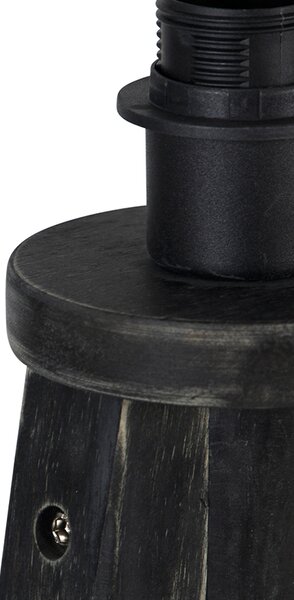 Lampă de podea rustică cu trepied negru - Tripod Classic