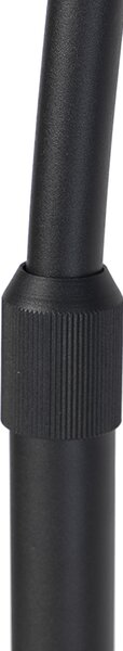 Lampa arcadă modernă neagră cu bază din marmură - XXL