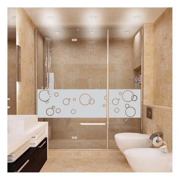 Autocolant rezistent la apă, pentru cabina de duș, Ambiance Bubbles