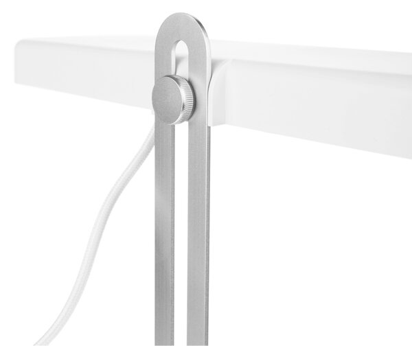 KONDELA Ghiveci inteligent, iluminare cu LED, alb, BIOR