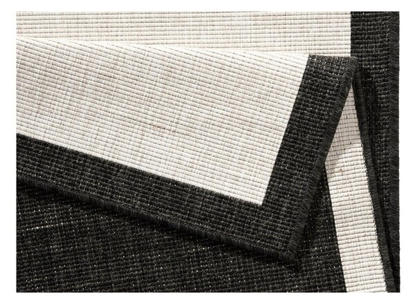 Covor adecvat pentru exterior NORTHRUGS Panama, 80 x 250 cm, negru - crem