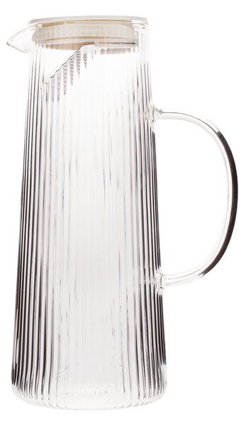 KONDELA Carafă de apă/vin, 1270 ml, transparentă, MATY