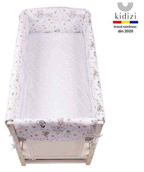 Aparatori laterale patut inalte Kidizi Maxi Circus, pentru pat 120x60 cm