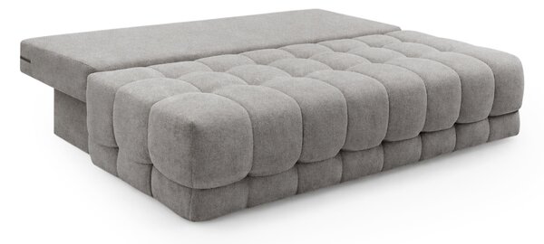 Canapea extensibilă cu ladă Tuko - stofă hidrofobă gri Murano 847