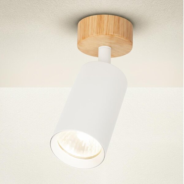 Brilagi - Spot SELE 1xGU10/30W/230V alb/decor stejar