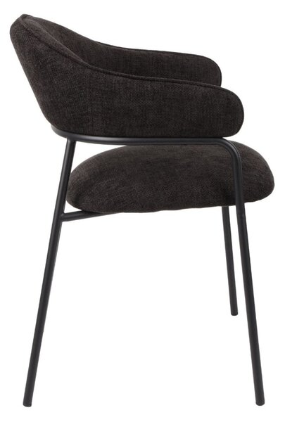 Scaun de dining Bianca negru