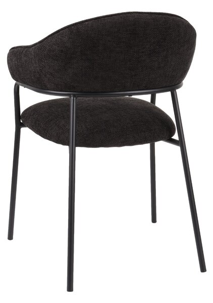 Scaun de dining Bianca negru