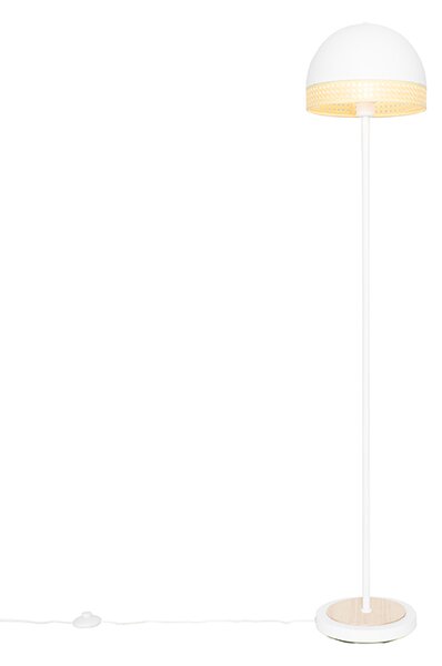 Lampă de podea orientală albă cu ratan 30 cm - Magna Rattan