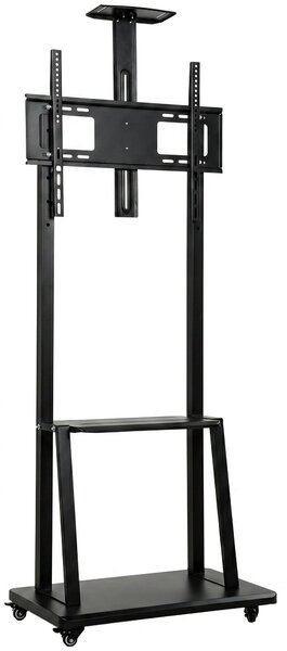 HOMCOM Suport Mobil pentru Televizor de 32-75 Inci, VESA Maxim 400x600, Negru | Aosom Romania