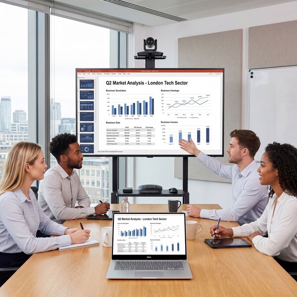HOMCOM Suport Mobil pentru Televizor de 32-75 Inci, VESA Maxim 400x600, Negru | Aosom Romania