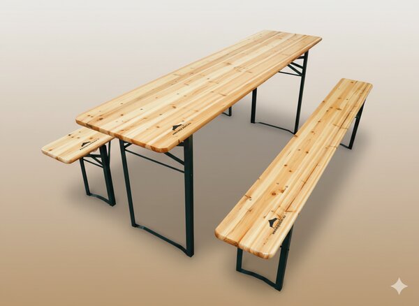 Set de bere din lemn – 200 cm, 70cm