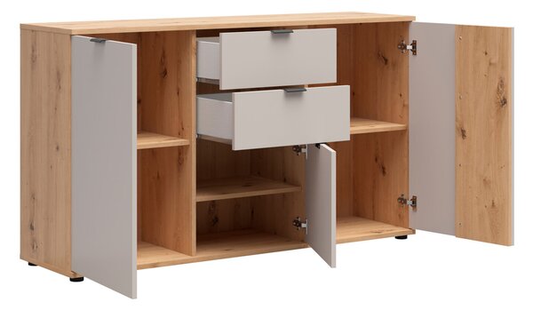 Set de living Venvou 110, Cașmir, Stejar artizan, PAL laminat, MDF