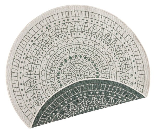Covor adecvat pentru exterior NORTHRUGS Porto, ø 140 cm, verde