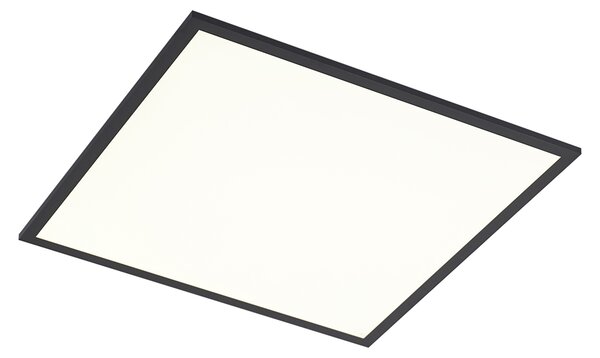 Panou LED negru pătrat cu LED inclus, cu dimmer în 3 trepte - Reeves