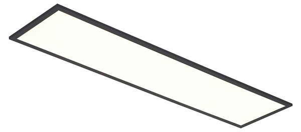 Panou LED negru dreptunghiular cu LED inclus, cu dimmer în 3 trepte - Reeves