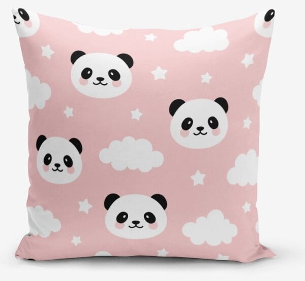 Față de pernă cu amestec din bumbac Minimalist Cushion Covers Panda, 45 x 45 cm