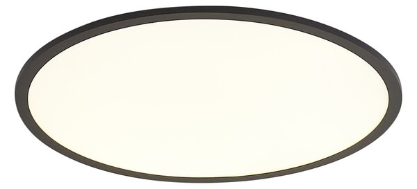 Panou LED inteligent negru 60cm incl. LED Dim to Warm cu telecomandă - Knob