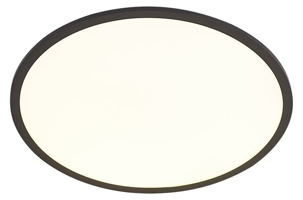 Panou LED inteligent negru 60cm incl. LED Dim to Warm cu telecomandă - Knob