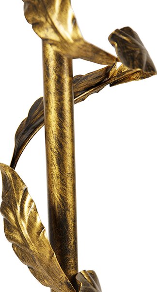 Lampă de podea aurie cu abajur bronz și interior auriu 50cm - Linden