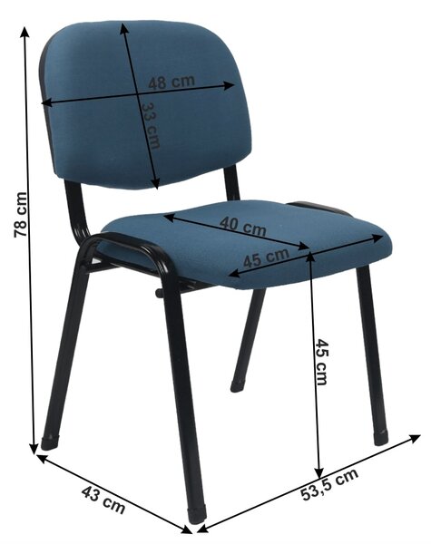 Scaun conferință Beys 2 NEW (albastru închis). 1028720