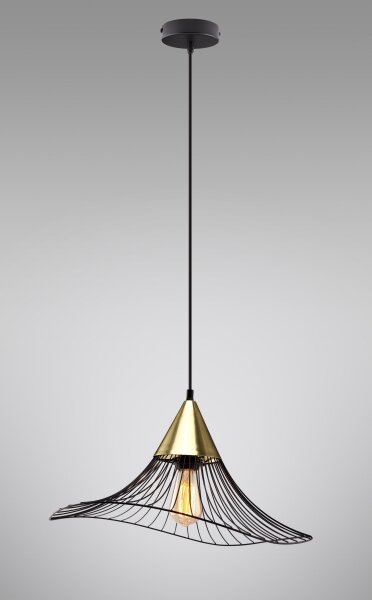 Lustră pe cablu ALURA 1xE27/60W/230V d. 50 cm negru