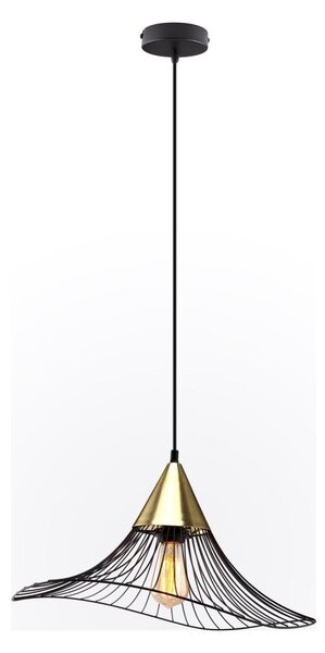 Lustră pe cablu ALURA 1xE27/60W/230V d. 50 cm negru