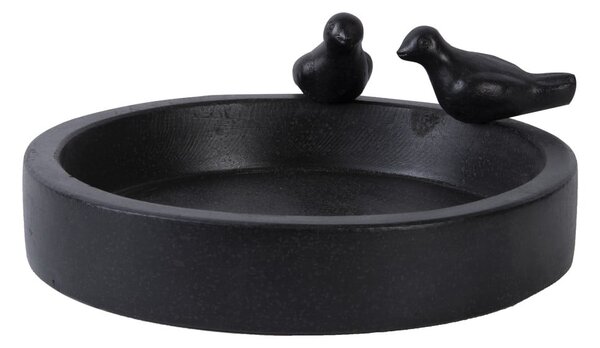 Hrănitor din ceramică pentru păsări Esschert Design Ave, negru