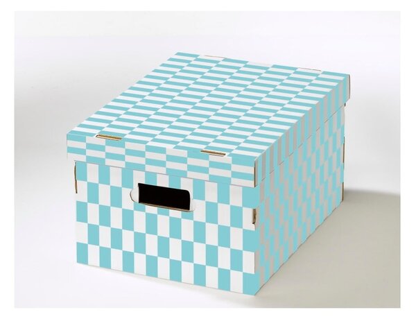Set de 2 cutii cu capac din carton ondulat Compactor Joy, 40 x 29 x 21 cm
