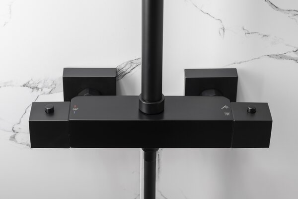 KFA Armatura Logon Black set de duș perete cu termostat negru 5746-910-81