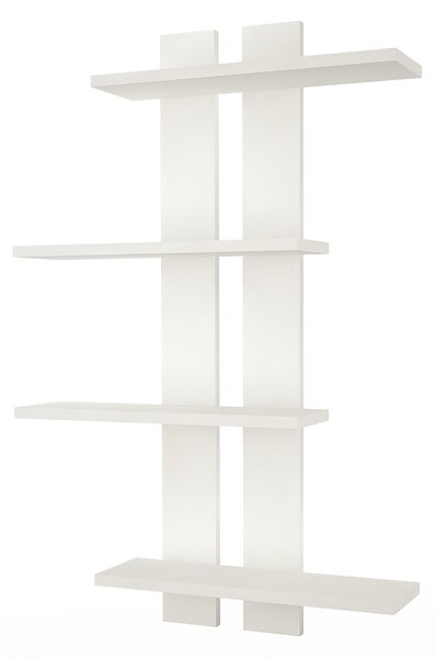 Raft pentru perete Raffline, 70x24x100 cm, alb