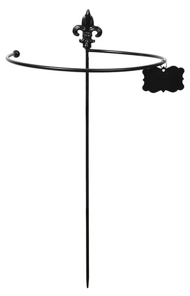Suport metalic pentru flori, Circule Small Negru, l30,7xh61,5 cm
