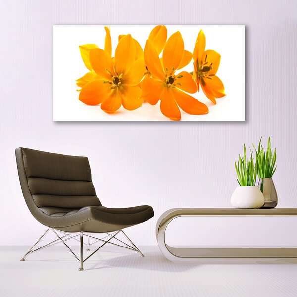 Tablou pe panza canvas Flori Floral Orange