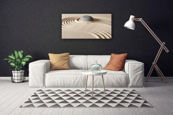 Tablou pe panza canvas Gresie Art Gri Galben