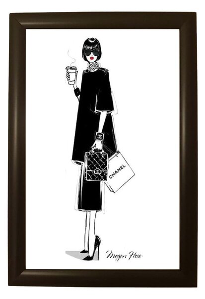 Poster cu ramă Piacenza Art Chanel, 33,5 x 23,5 cm