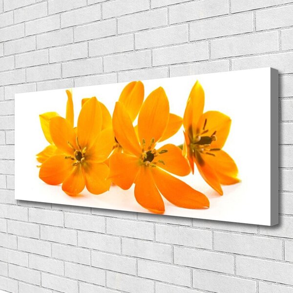 Tablou pe panza canvas Flori Floral Orange