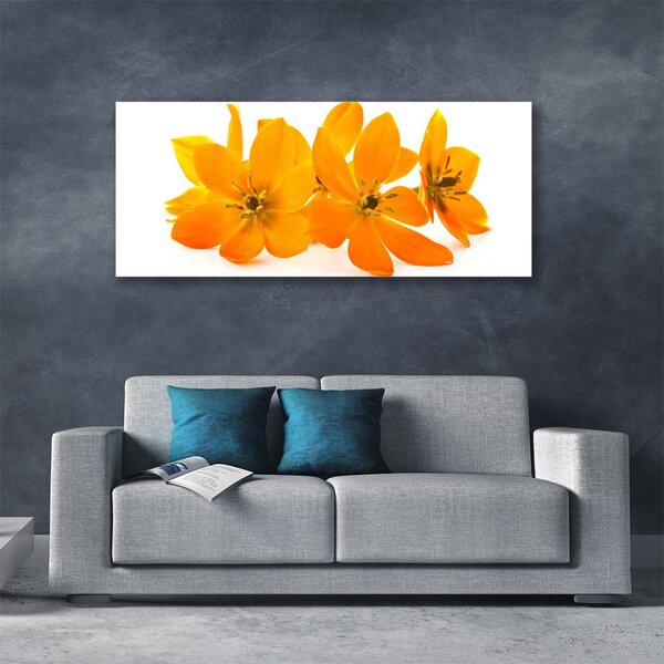 Tablou pe panza canvas Flori Floral Orange