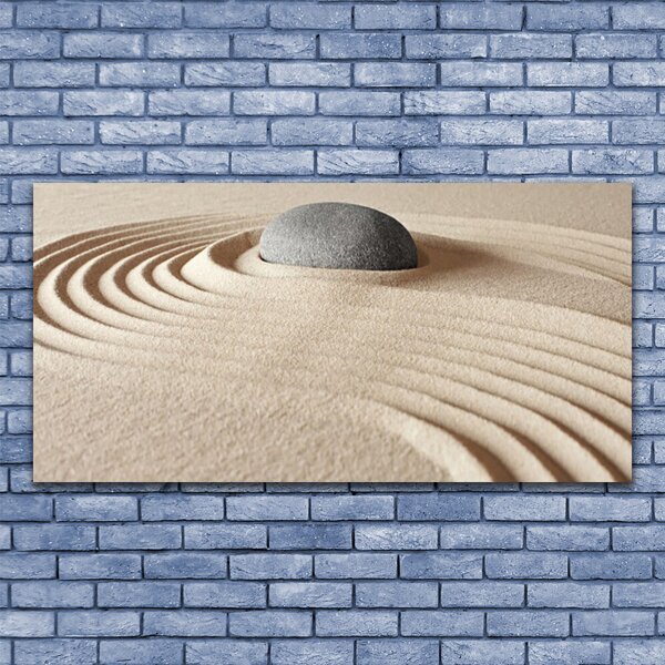 Tablou pe panza canvas Gresie Art Gri Galben