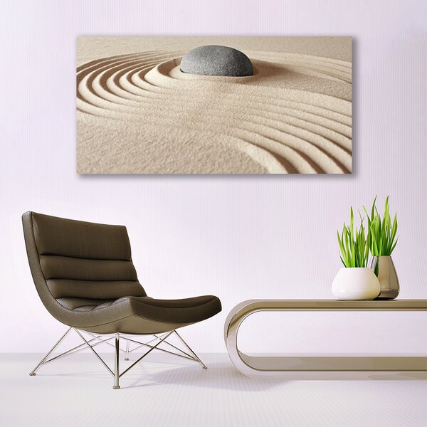 Tablou pe panza canvas Gresie Art Gri Galben