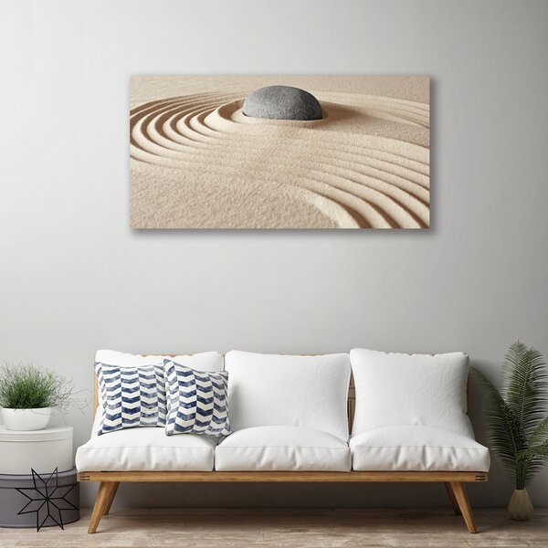 Tablou pe panza canvas Gresie Art Gri Galben