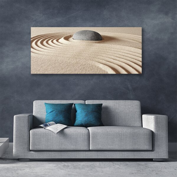 Tablou pe panza canvas Gresie Art Gri Galben