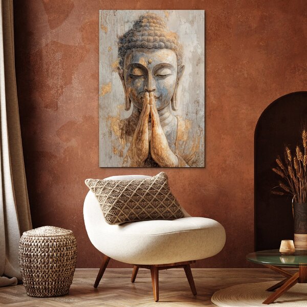 DUBLEZ | Tablou din lemn - Buddha | Imprimare UV premium