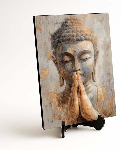 DUBLEZ | Tablou din lemn - Buddha | Imprimare UV premium