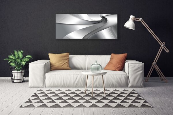 Tablou pe panza canvas Abstract Art Art Silver Grey