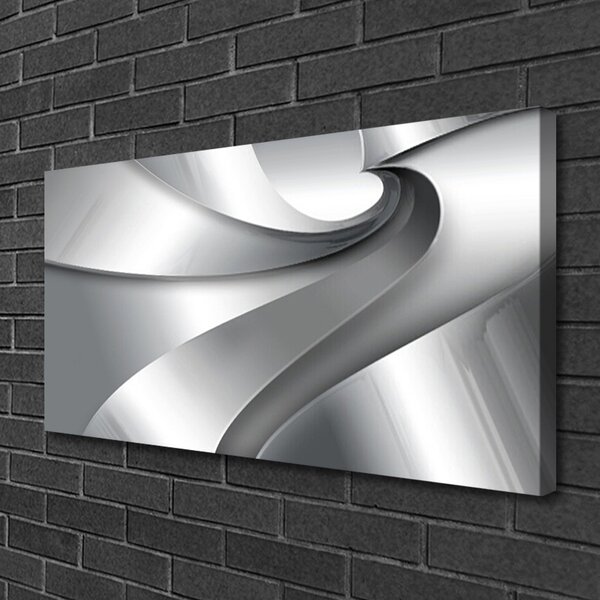 Tablou pe panza canvas Abstract Art Art Silver Grey