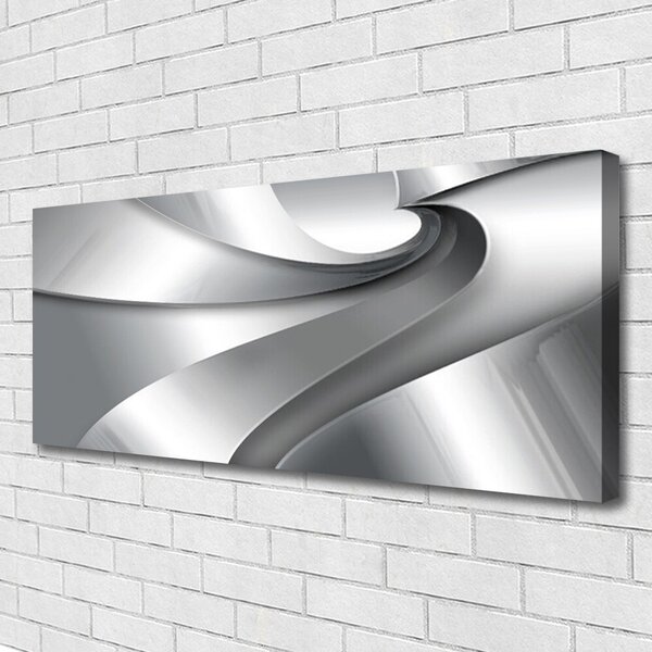 Tablou pe panza canvas Abstract Art Art Silver Grey
