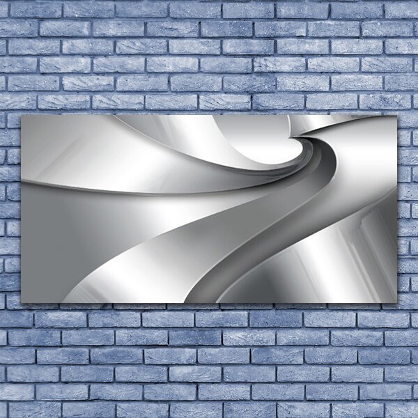 Tablou pe panza canvas Abstract Art Art Silver Grey